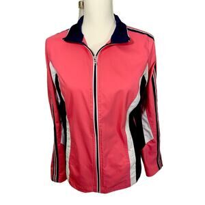 SB Active Women's Med Light Weight Jacket Front Pockets Full Zip Coastal Outdoor
